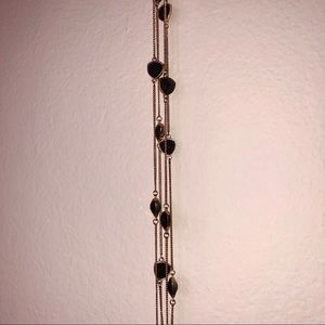 Jewelry - 🔅2/$10 Gold Double Necklace w/ Black Stone Detail Jewelry - 🔅2/$10 Gold Double Necklace w/ Black Stone Detail